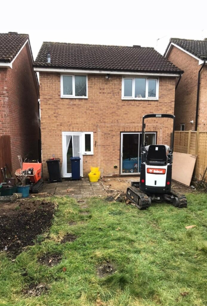 Rear of house before the extension works began